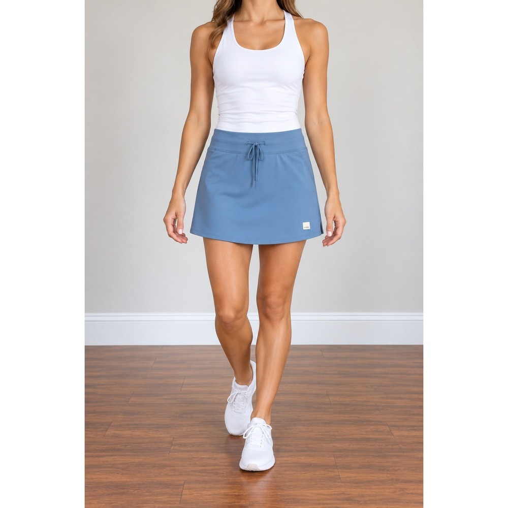 Vuori Daily Skort Women Large Blue Athletic Skirt Tennis Golf Pickleball VW3102